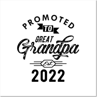 New Great Grandpa - Promoted to great est. 2022 Posters and Art